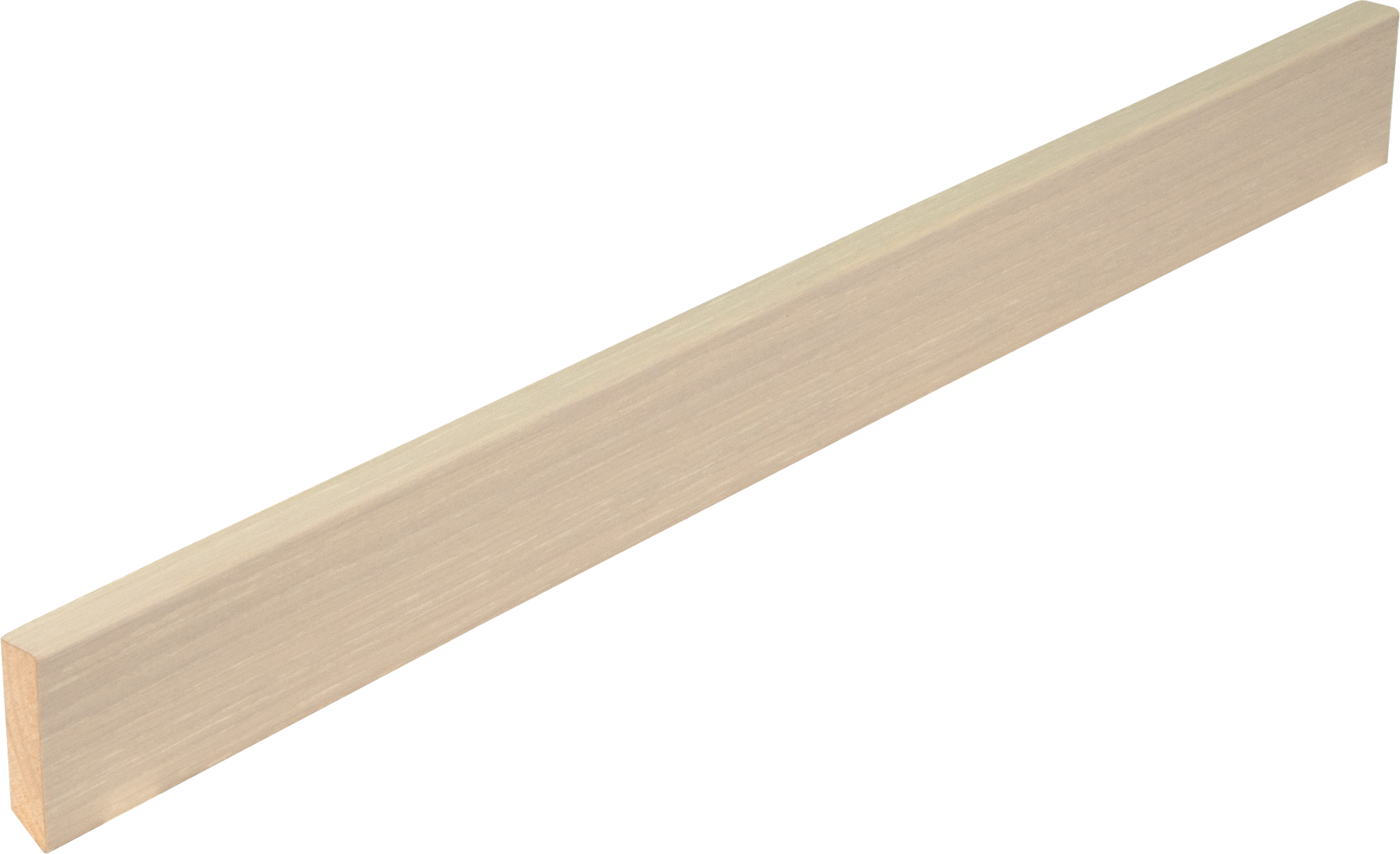 Skirtings veneered, Oak White Stone / Oak White Nights /
Oak Pale White, 16x58x2400mm
matching Oak White Nights and Oak Pale White