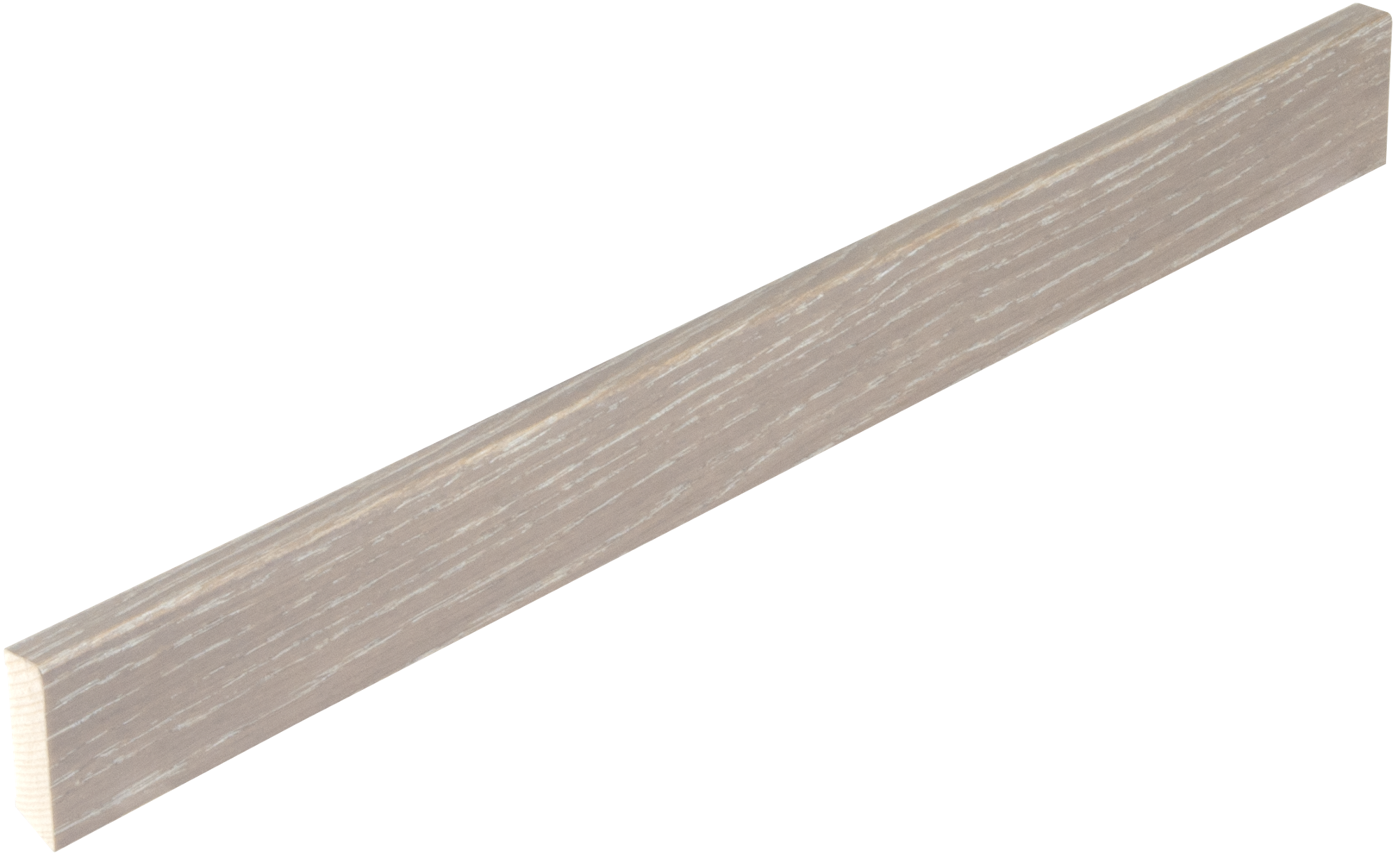 Skirtings veneered, Oak India Grey, Live Pure
16x58x2400mm