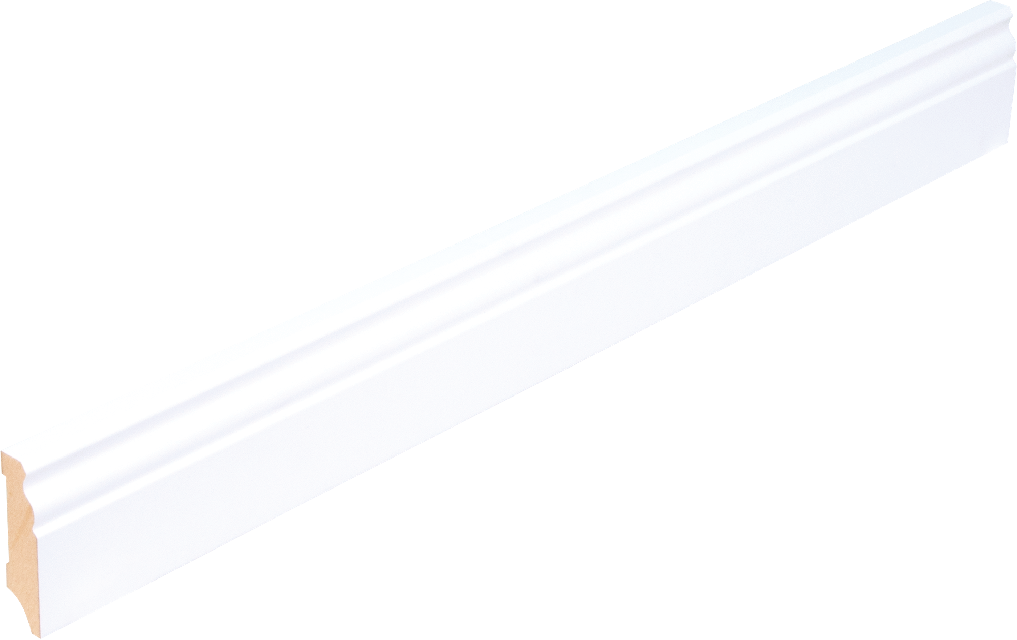 MDF Skirting, white lacquer, Old German Prof., 18x70x2400mm