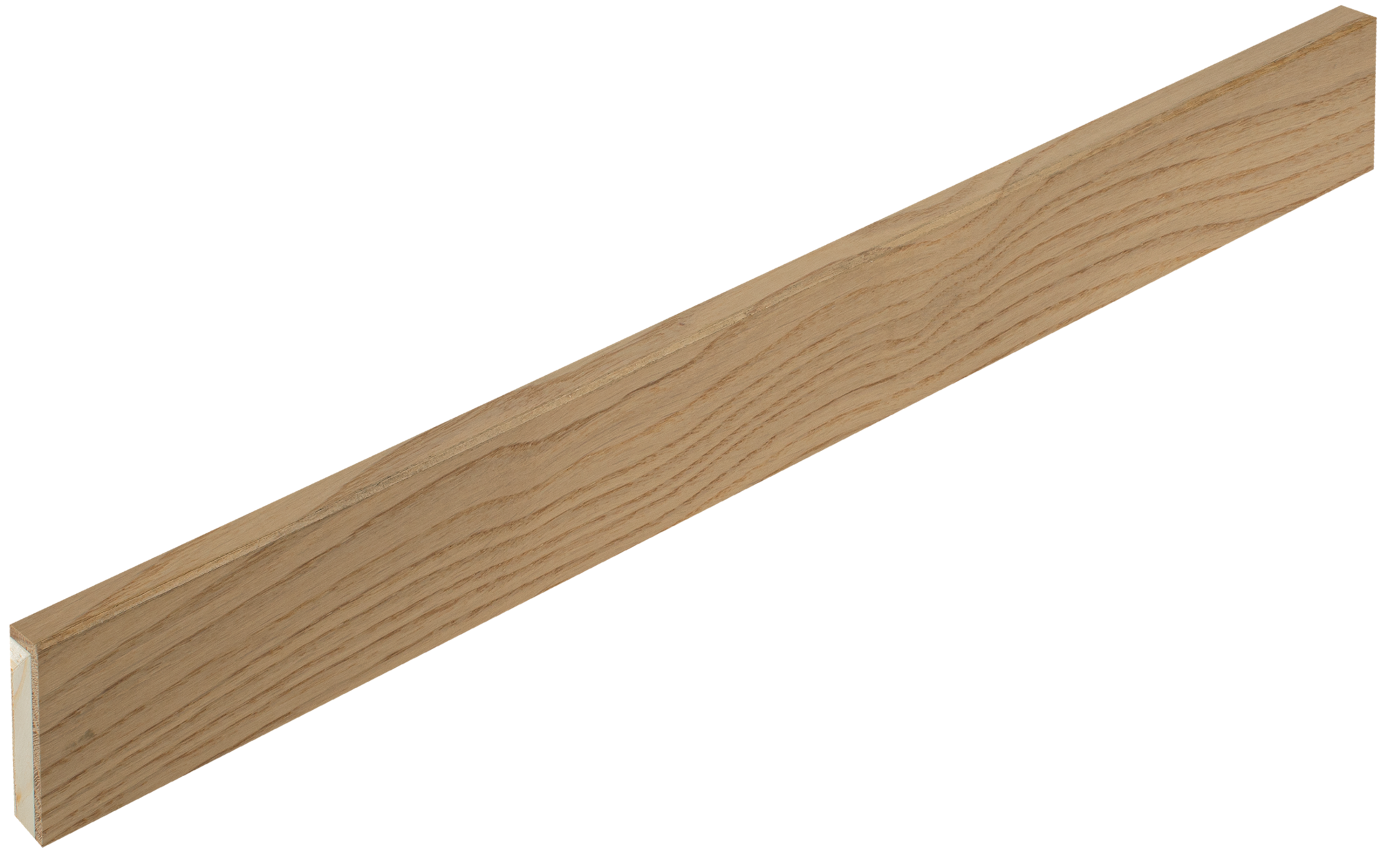Skirting, Oak, Live Matt white, 14x55x2180mm