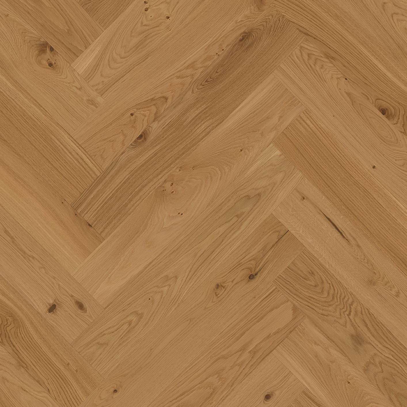 Parquet Flooring BOEN Herringbone 137mm Oak Animoso Transparent Live Matt brushed