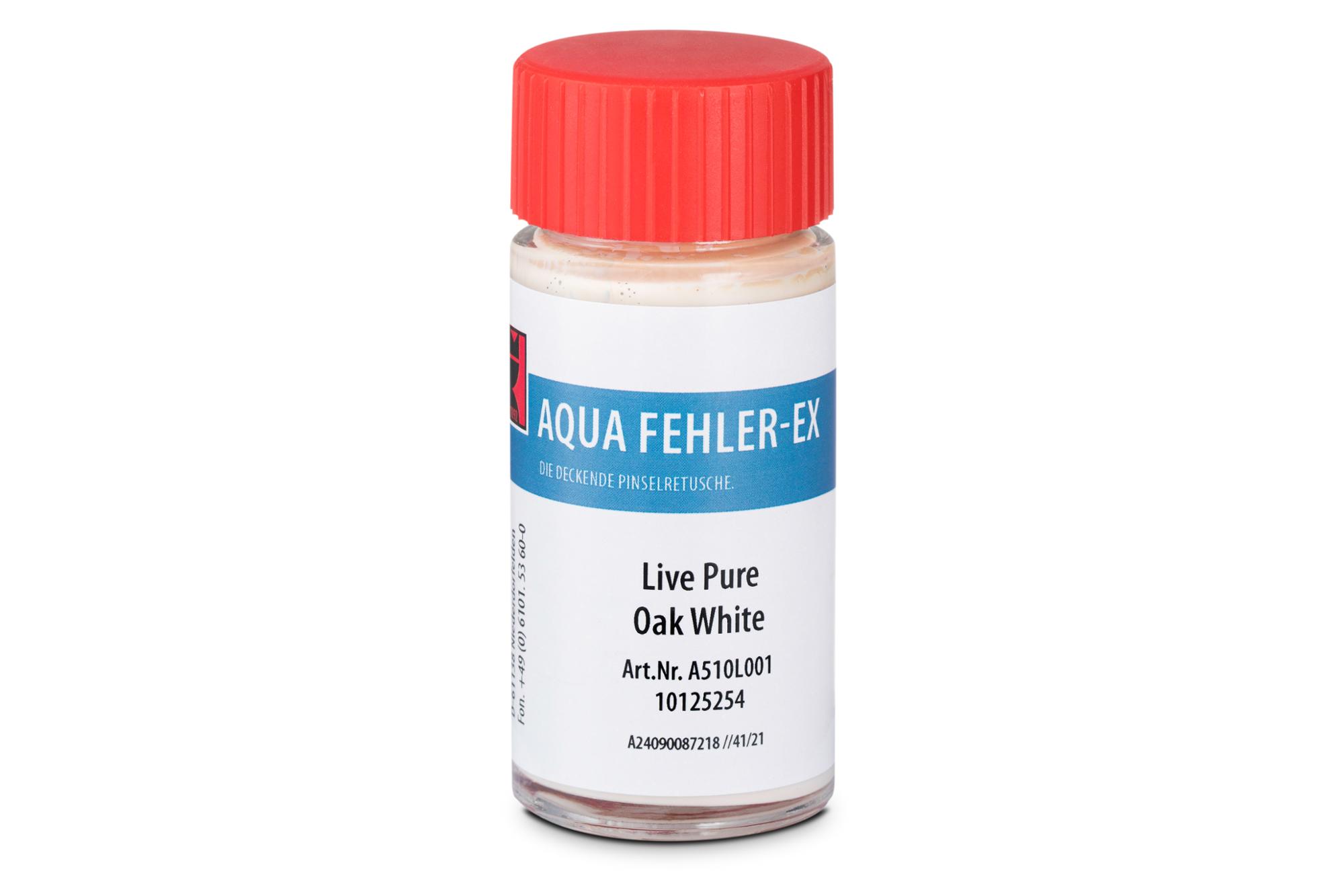 BOEN repair lacquer Live Pure Oak white (28ml) For the partial repair of Live Pure surfaces. 28ml water-based lacquer, bottle with small brush.