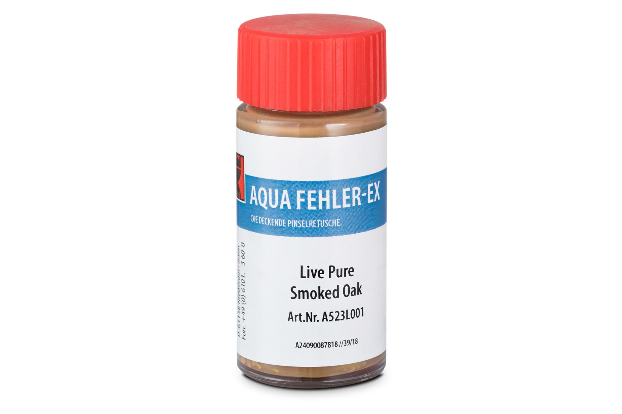 BOEN repair lacquer Live Pure Smoked Oak (28ml) For the partial repair of Live Pure surfaces. 28ml water-based lacquer, bottle with small brush.