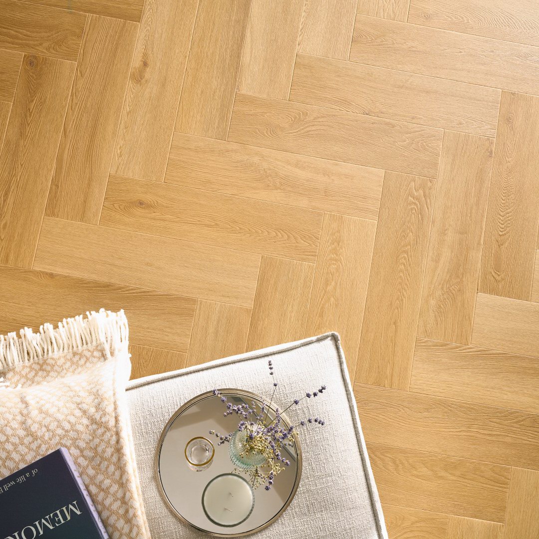 Vinilinės grindys Arbiton Amaron Herringbone EIR Menor Oak